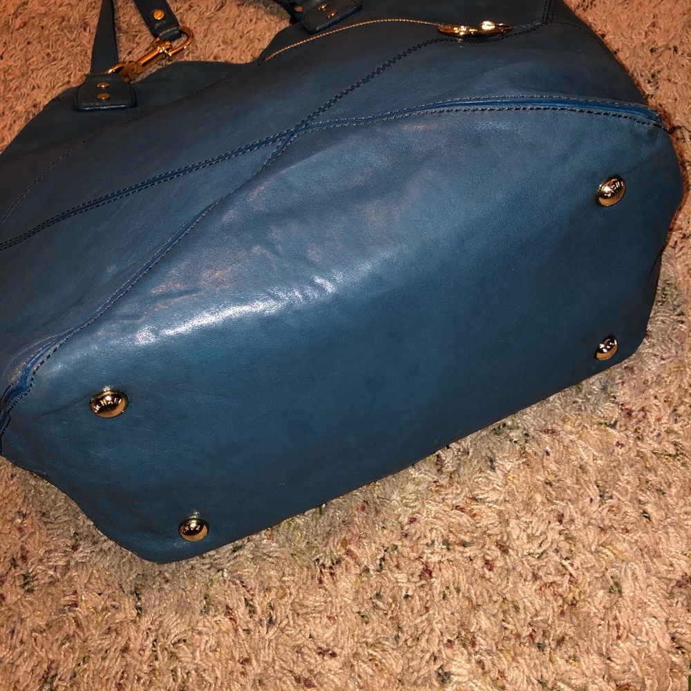 Michael Kors Blue Patent leather Hobo Bag - Picture 6 of 8